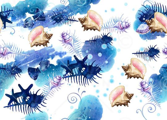 海底生物印花华亿平台图片