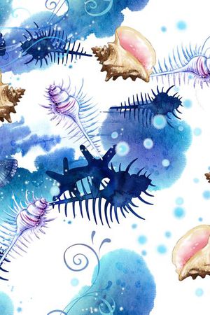 海底生物印花华亿平台图片