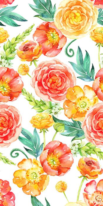 507347-写意水彩花卉超大花卉家纺华亿平台