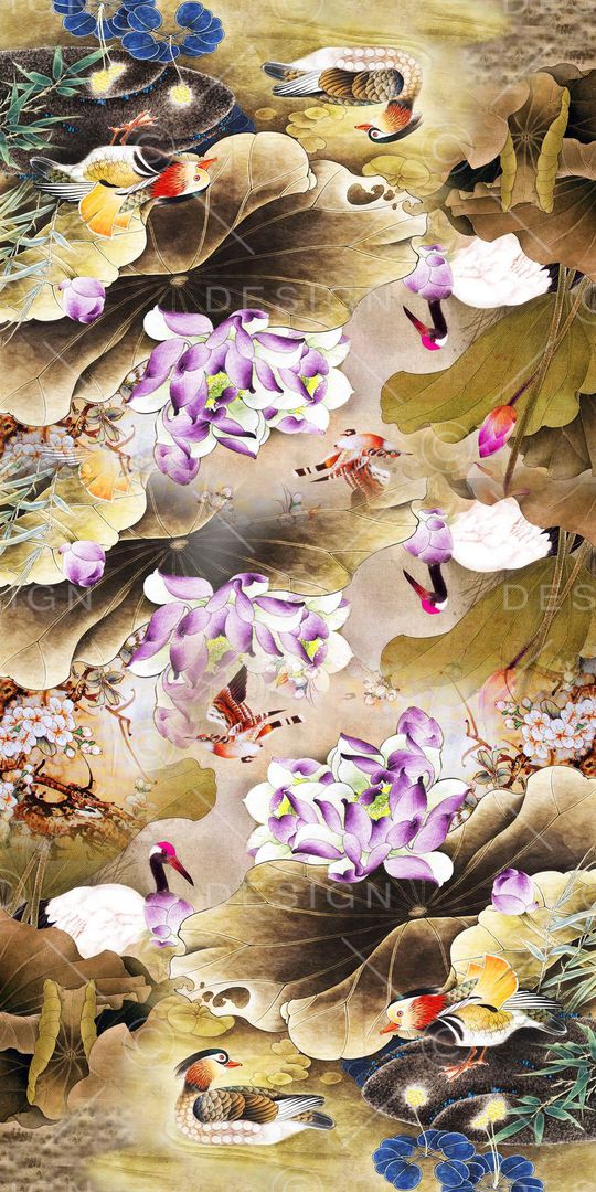 中国风印花华亿平台图片