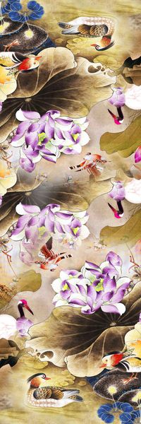 中国风印花华亿平台图片