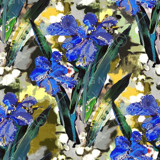 花卉印花华亿平台图片