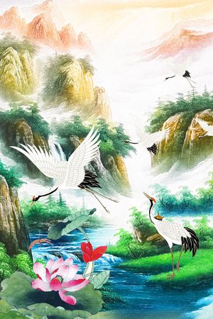 潮流时尚印花华亿平台图片