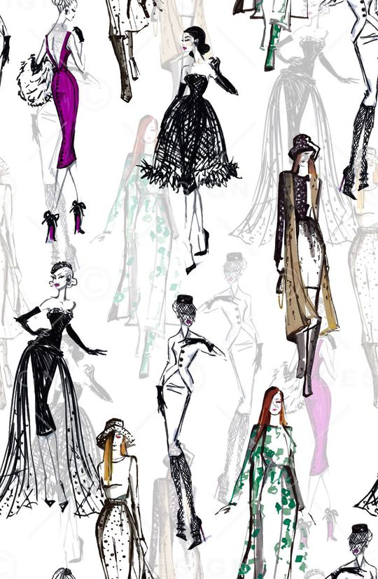 潮流时尚印花华亿平台图片