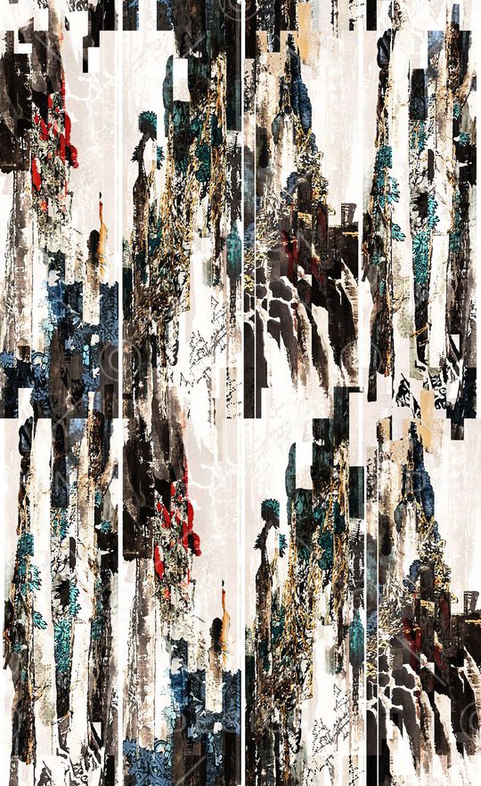 潮流时尚印花华亿平台图片