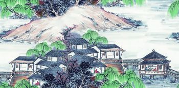 中国风印花华亿平台图片