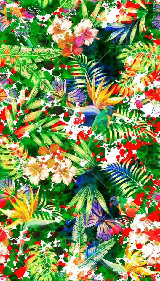 水彩泼墨印花华亿平台图片