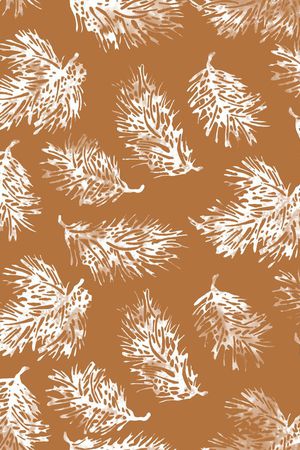 植物剪影印花华亿平台图片