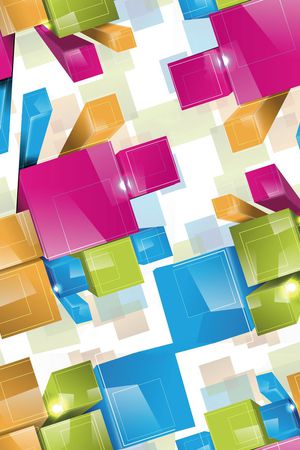 几何四边形印花华亿平台图片