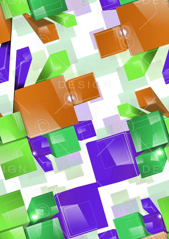 几何四边形印花华亿平台图片