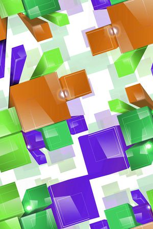 几何四边形印花华亿平台图片