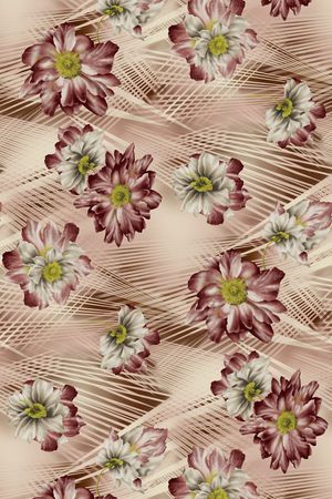 线形底图印花华亿平台图片