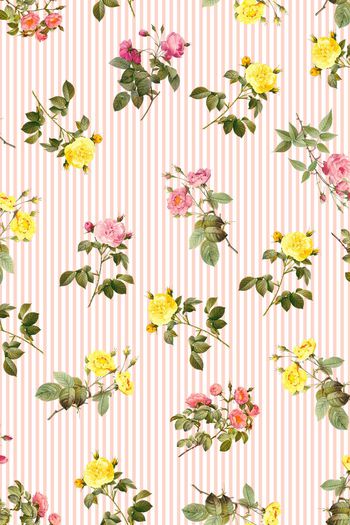 507605-满版月季花条纹底纹设计