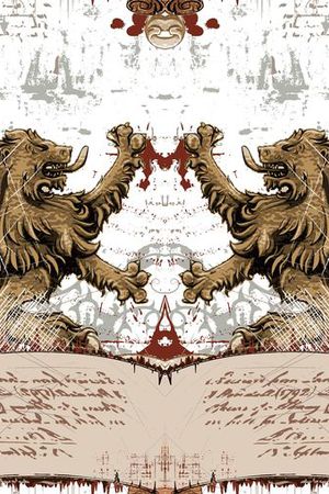 皇室双狮印花华亿平台图片