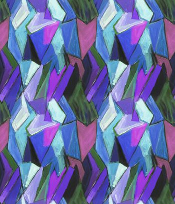 507626-抽象七彩几何三角