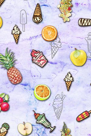 时尚水彩底纹印花华亿平台图片