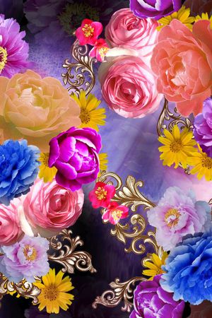 潮流时尚印花华亿平台图片