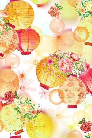 灯笼印花华亿平台图片