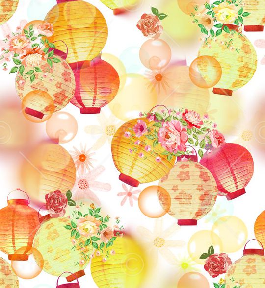 灯笼印花华亿平台图片