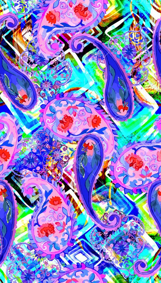 佩斯利涡旋纹印花华亿平台图片