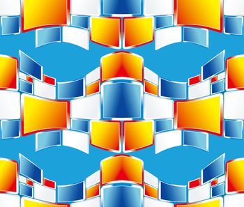 507721-几何四边形 梯形菱形 渐变色组合