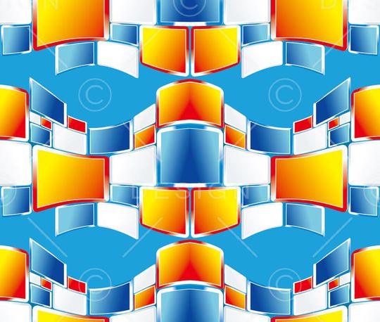 几何四边形印花华亿平台图片