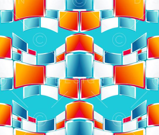 几何四边形印花华亿平台图片