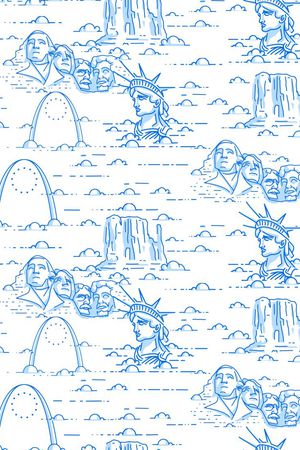 复古印花华亿平台图片