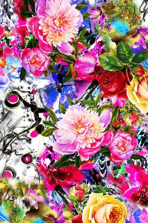 炫彩时尚印花华亿平台图片