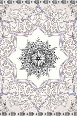 传统欧式手绘印花华亿平台图片