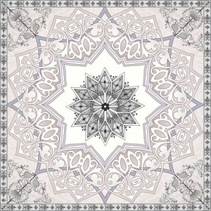 传统欧式手绘印花华亿平台图片