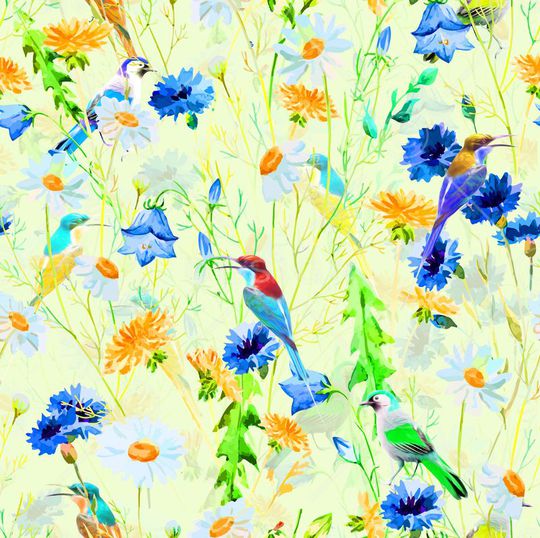 田园风印花华亿平台图片