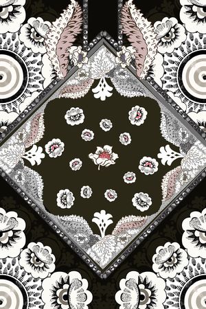 潮流时尚印花华亿平台图片