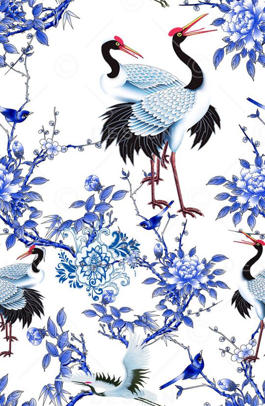 MAX-中国风印花华亿平台图片