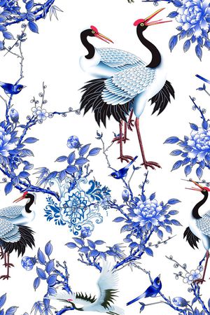 MAX-中国风印花华亿平台图片