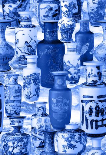 508036-流行时尚青花瓷花瓶印花-青花瓷系列
