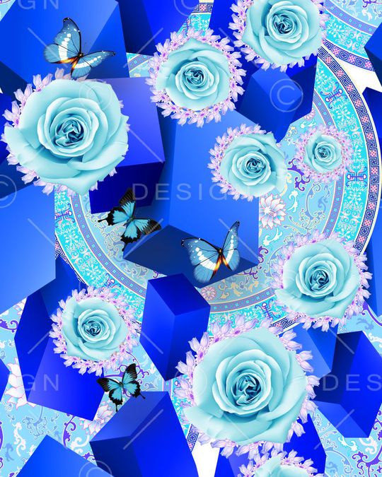 MAX-中国风印花华亿平台图片