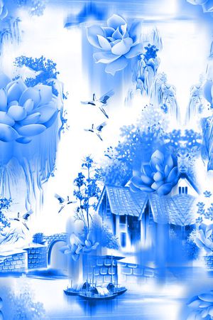 MAX-中国风印花华亿平台图片