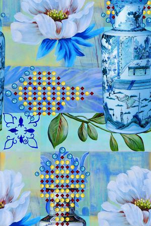 MAX-中国风印花华亿平台图片