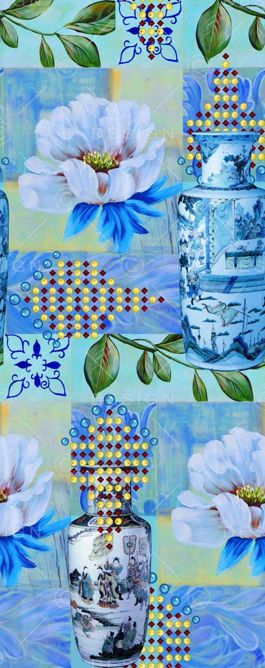 MAX-中国风印花华亿平台图片