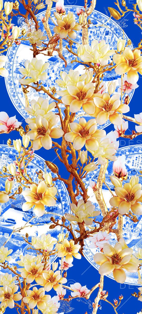 MAX-中国风印花华亿平台图片