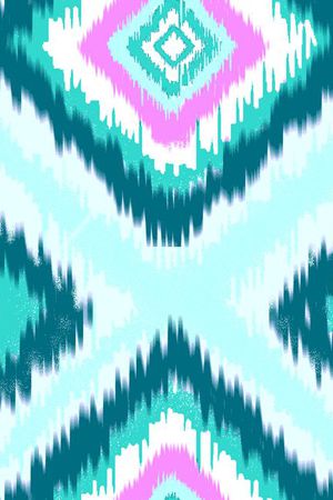 民族幾何花印花华亿平台图片