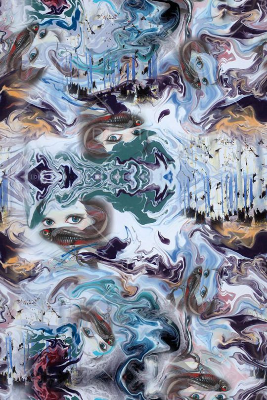 抽象印花华亿平台图片