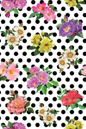 圆点印花华亿平台图片