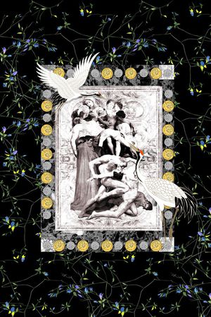 潮流定位印花印花华亿平台图片