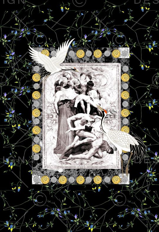 潮流定位印花印花华亿平台图片