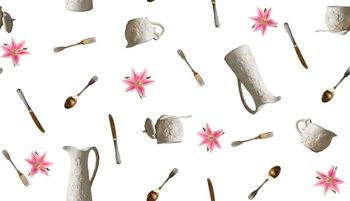 508152-餐具陶瓷百合花－女装华亿平台