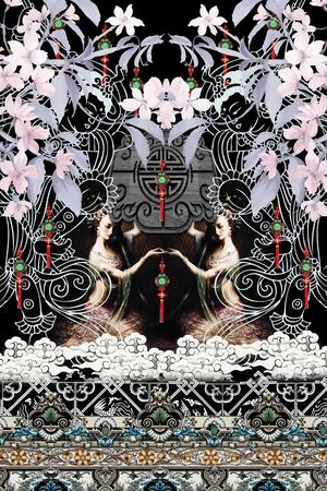 潮流时尚印花华亿平台图片