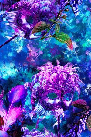 抽象印花华亿平台图片