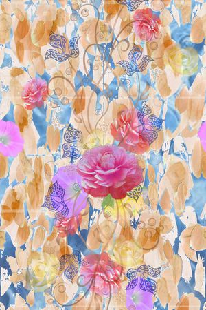 活力 青春 优雅 清新印花华亿平台图片